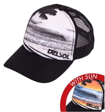 DELSOL Necklaces Del Sol Ocean Surf Colorchanging Trucker Hat Black