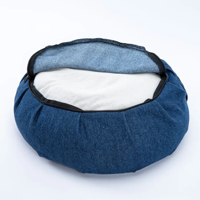 Denim Buckwheat Hull Zafu DharmaCrafts Earrings