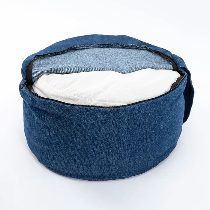Denim Buckwheat Hull Zafu DharmaCrafts Earrings