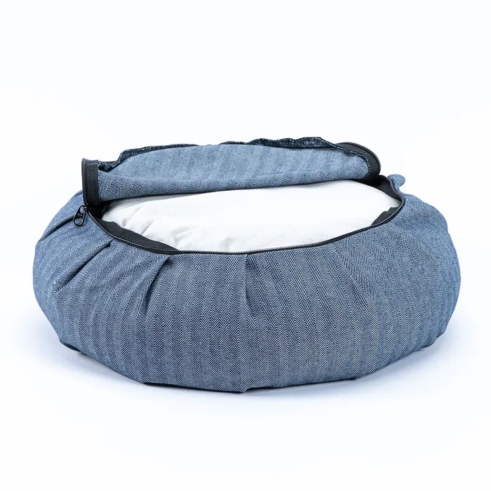 Denim Buckwheat Hull Zafu DharmaCrafts Earrings