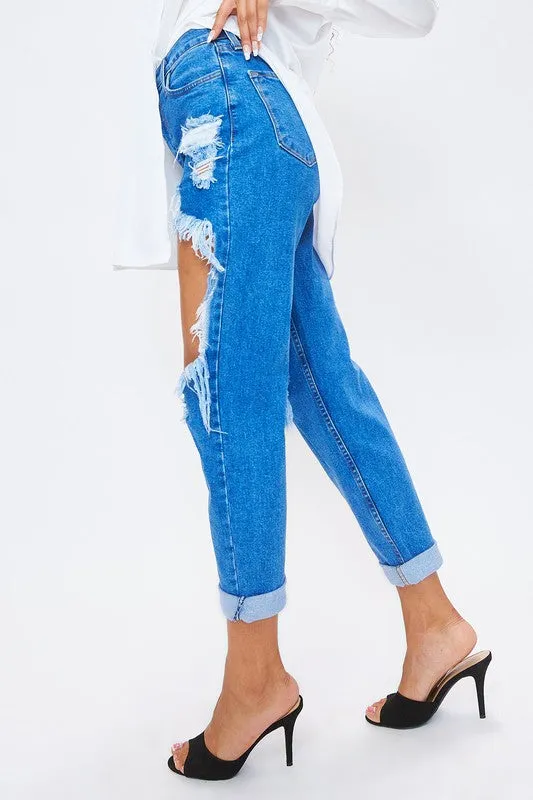 DESTROYED MOM JEANS MEDIUM STONE VIBRANT Rings