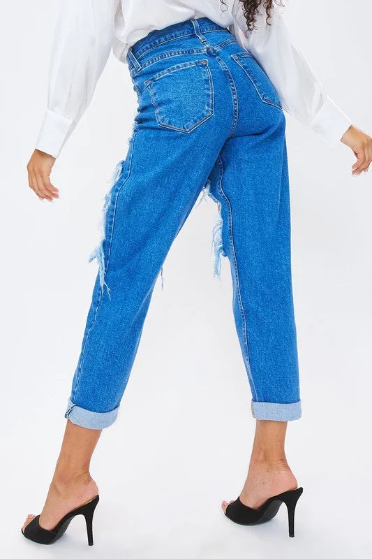 DESTROYED MOM JEANS MEDIUM STONE VIBRANT Rings