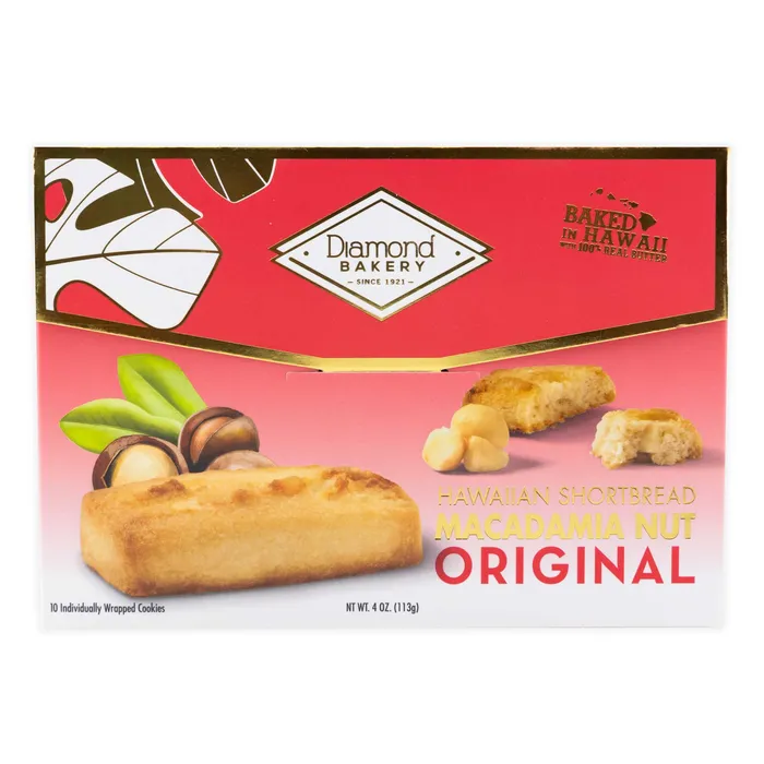 Diamond Bakery Original Hawaiian Macadamia Shortbread Cookies 4 oz DIAMONDBAKERY Earrings Diamond Bakery Original Hawaiian Macadamia Shortbread Cookies 4 oz DIAMONDBAKERY Earrings
