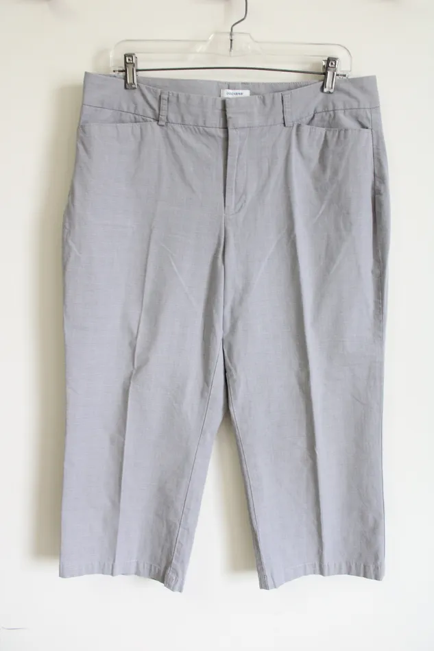 Dockers Ideal Fit Gray Plaid Capri 14 Dockers Earrings