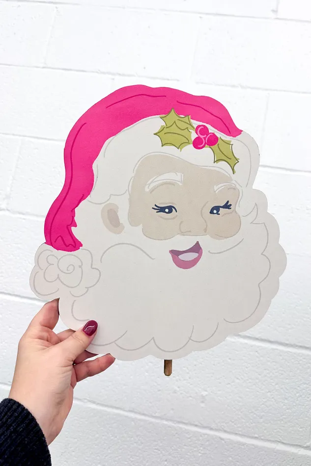 Doodles By Rebekah Earrings Patterned Topper Vintage Santa