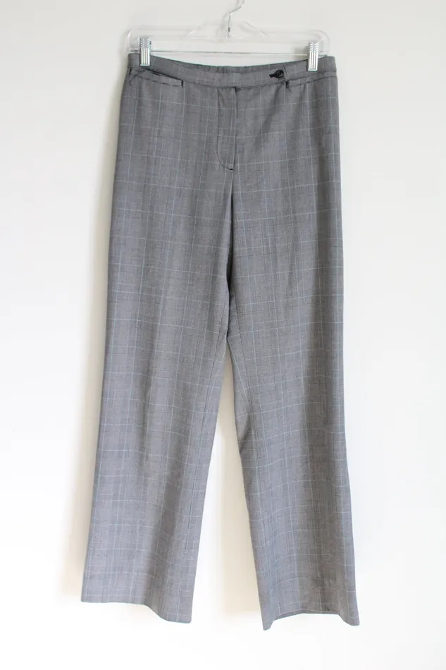 Dressbarn Dressbarn Black Tan Blue Houndstooth Trousers 6 Rings