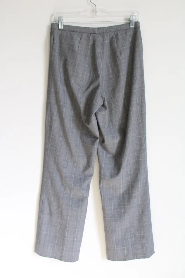 Dressbarn Dressbarn Black Tan Blue Houndstooth Trousers 6 Rings