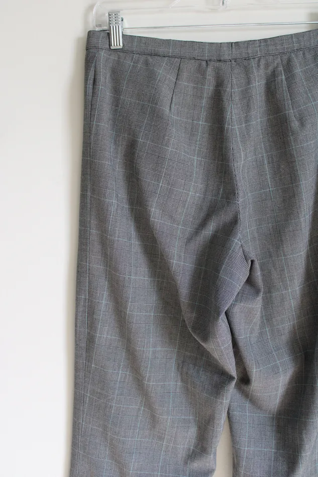Dressbarn Dressbarn Black Tan Blue Houndstooth Trousers 6 Rings