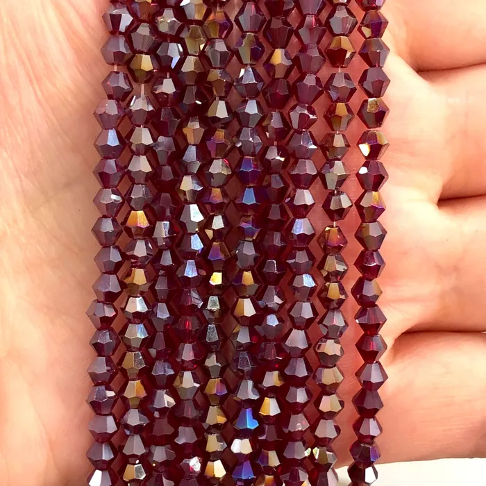 Earrings 4mm Crystal Bicone Beads PBC4B44 Peppy Beads