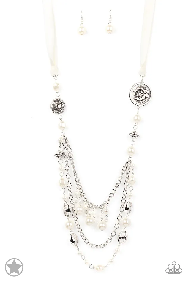 Earrings All The Trimmings Ivory Paparazzi Accessories