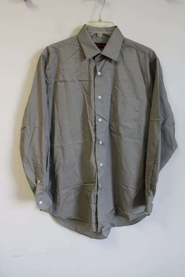 Earrings Architect Regular Fit Tan Button Down Shirt M Architect