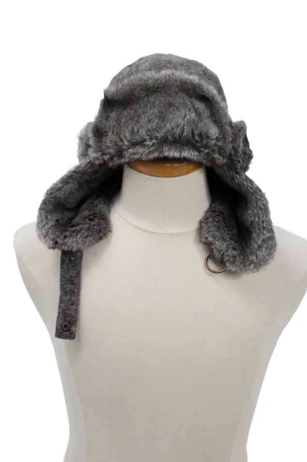 Earrings Bailey Gray Wool Trapper Hat Bailey