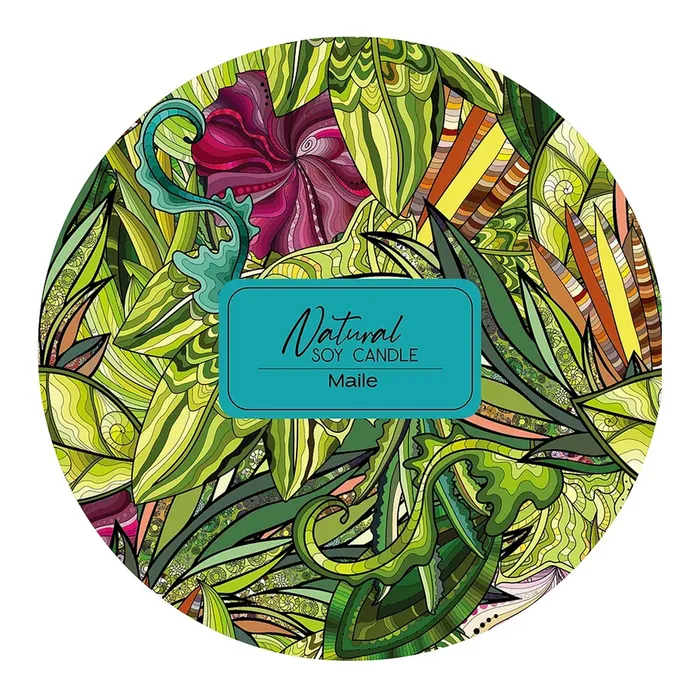 Earrings BAMBOOISLAND Bamboo Island Maile Leaf Candle in Keepsake Tin 8 oz