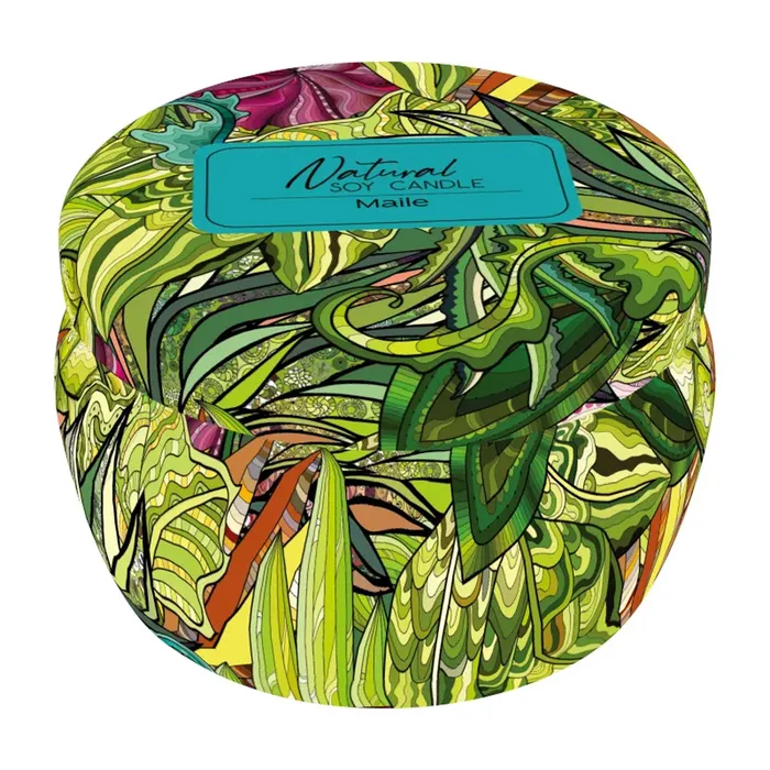 Earrings BAMBOOISLAND Bamboo Island Maile Leaf Candle in Keepsake Tin 8 oz