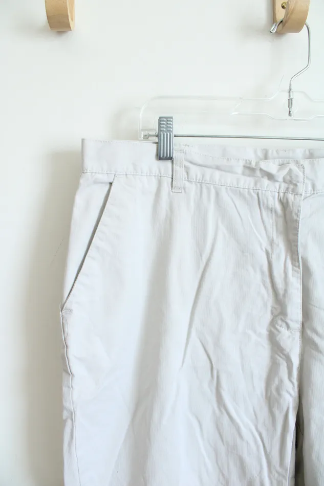 Earrings Bill Blass Bill Blass Tan Cotton Capri Pants 18W