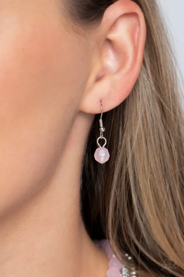 Earrings Boardwalk Babe Pink Paparazzi Accessories