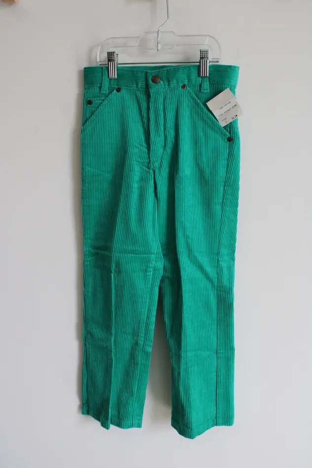 Earrings Charlies Vintage NEW Charlies Slim Fit Green Corduroy Pants 7
