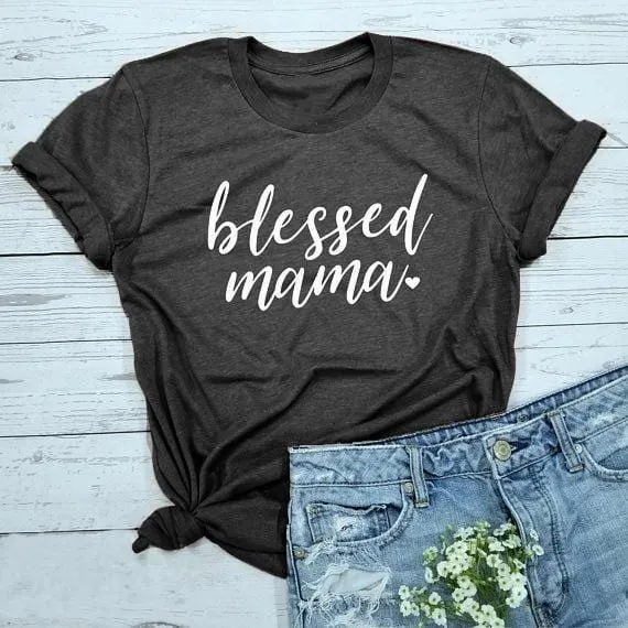 Earrings Christian TShirt br Blessed Mama Lords Guidance