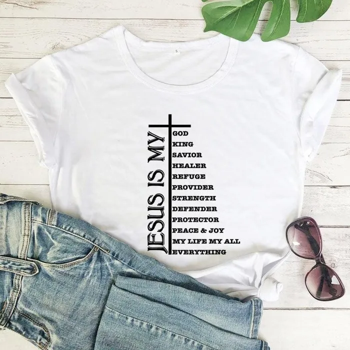 Earrings Christian TShirt br He Is My Everything Lords Guidance