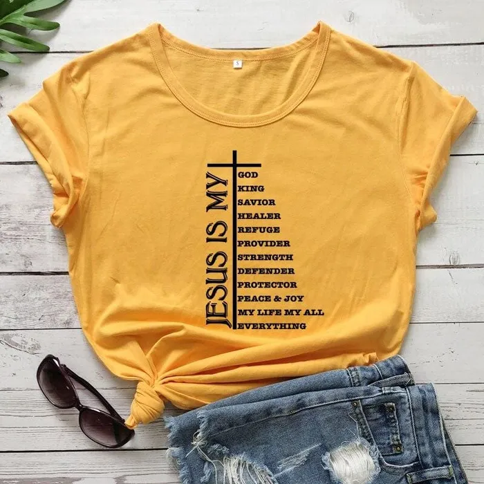 Earrings Christian TShirt br He Is My Everything Lords Guidance