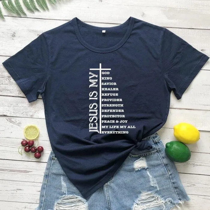 Earrings Christian TShirt br He Is My Everything Lords Guidance
