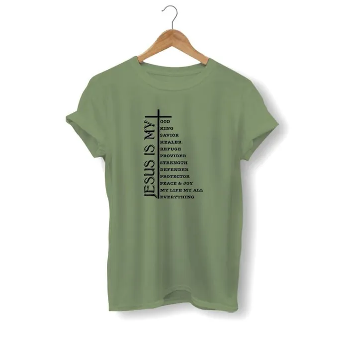 Earrings Christian TShirt br He Is My Everything Lords Guidance