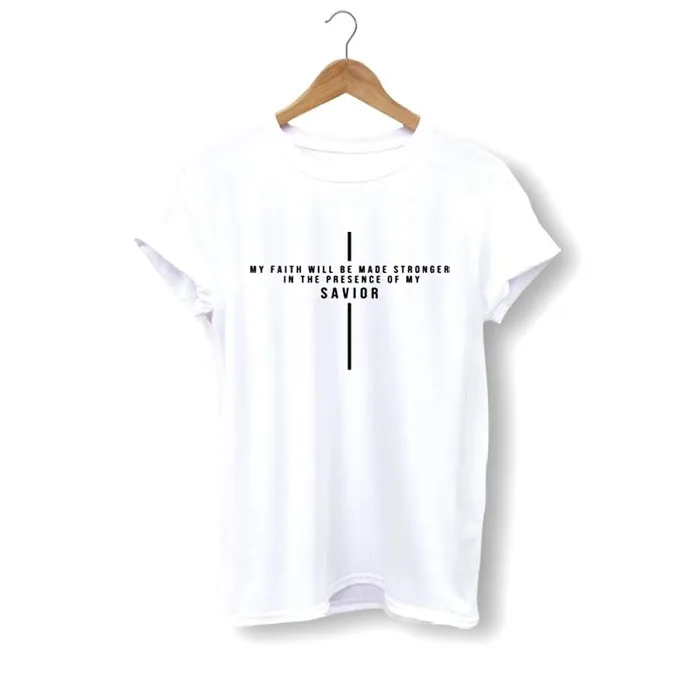 Earrings Christian TShirt br Stronger Faith Lords Guidance