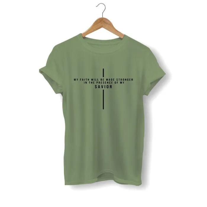 Earrings Christian TShirt br Stronger Faith Lords Guidance