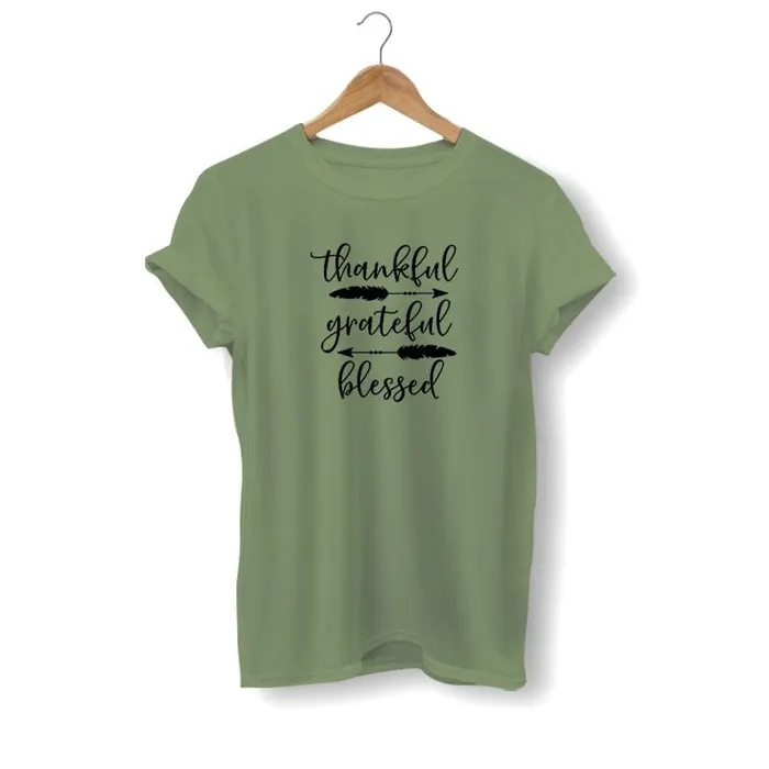 Earrings Christian TShirt br Thankful Grateful Blessed Lords Guidance