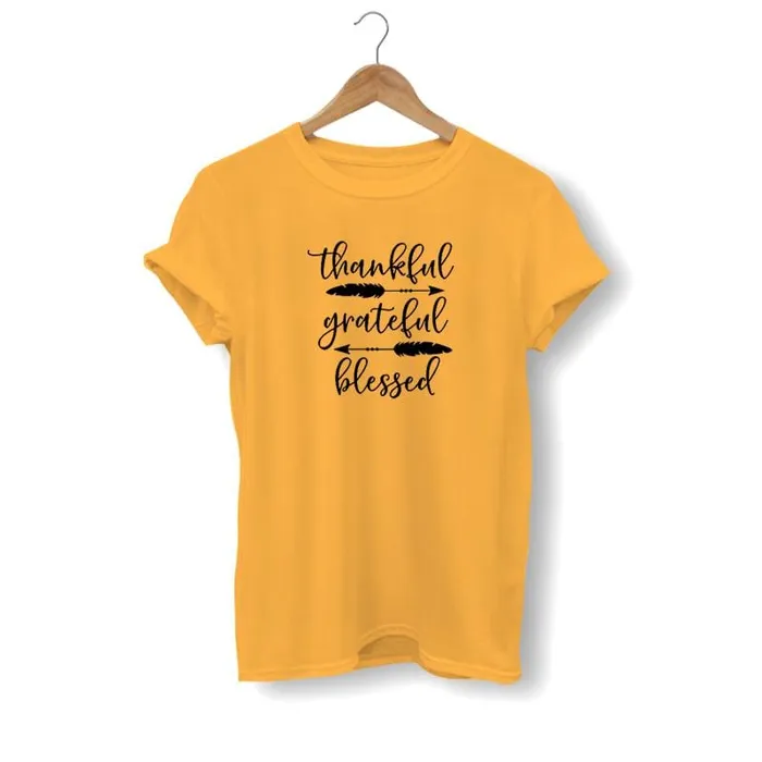 Earrings Christian TShirt br Thankful Grateful Blessed Lords Guidance