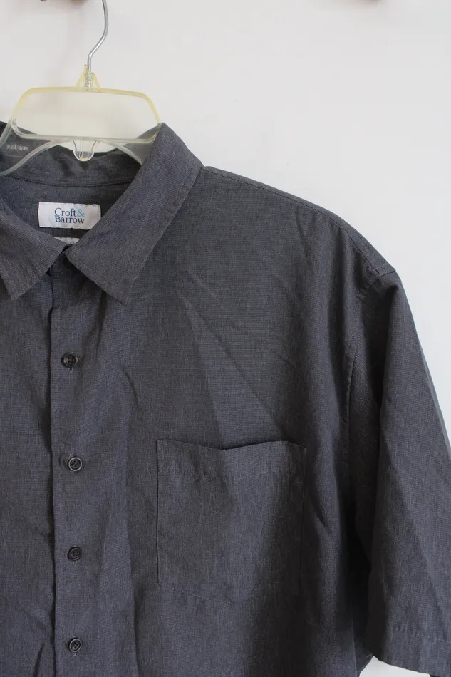 Earrings Croft Barrow Croft Barrow Easy Care Gray Short Sleeved Button Down Shirt XL Earrings Croft Barrow Croft Barrow Easy Care Gray Short Sleeved Button Down Shirt XL
