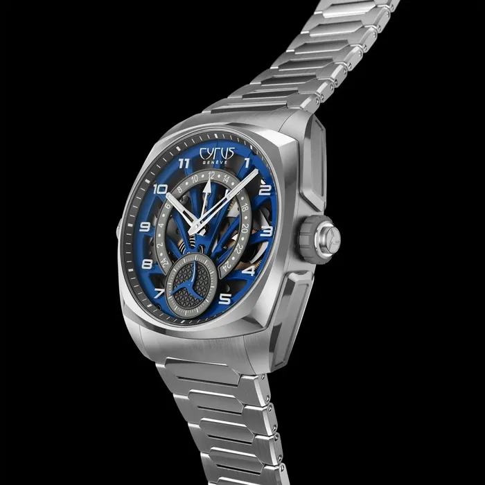 Earrings Cyrus Cyrus Klepcys GMT Ocean Blue Titanium Watch