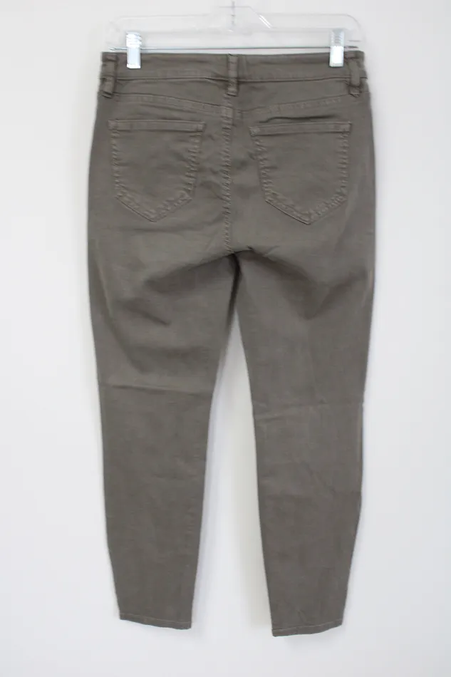 Earrings David Britton David Britton Buffalo Mid Rise Olive Green Skinny Jeans 6
