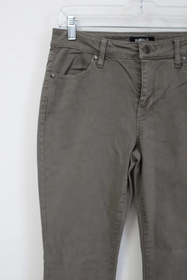 Earrings David Britton David Britton Buffalo Mid Rise Olive Green Skinny Jeans 6