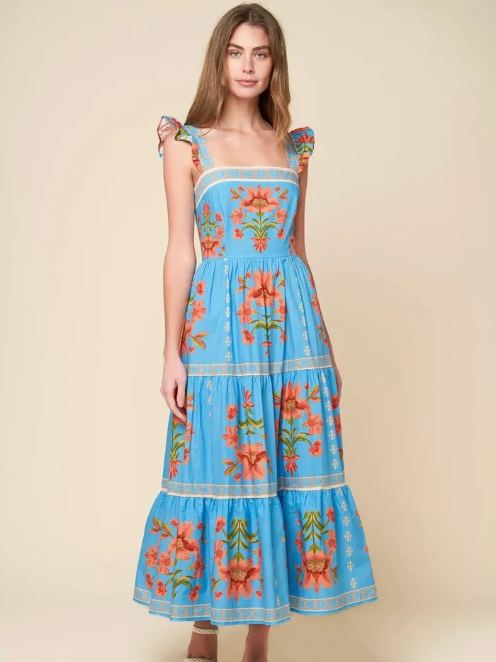 Earrings Flying Tomato Flora Midi Dress