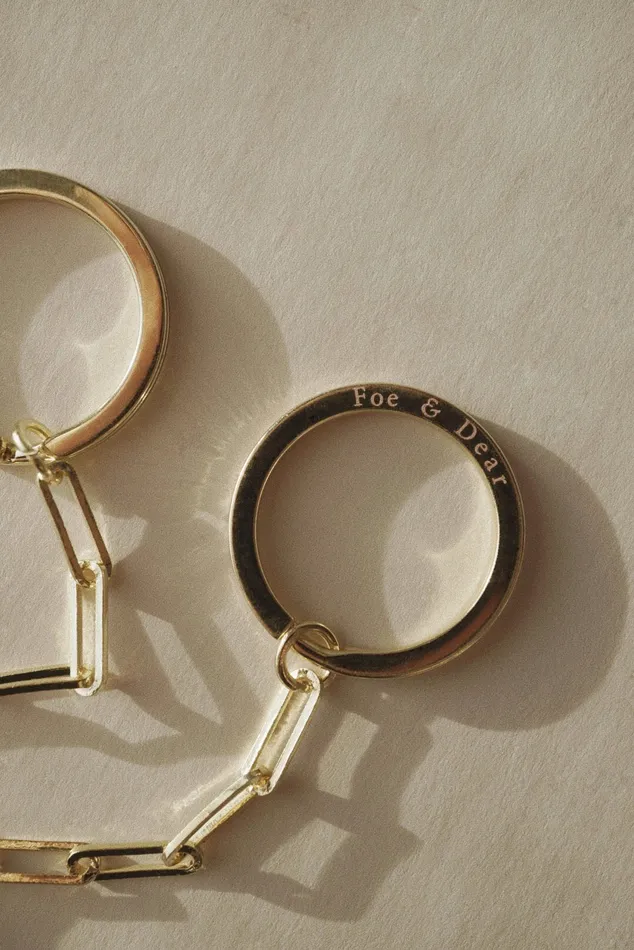 Earrings Foe Dear Yin Yang Keychain Set