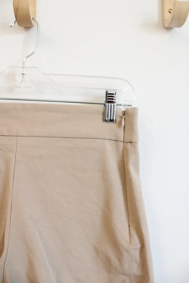 Earrings Gap Gap Tan Side Zipped Shorts 2