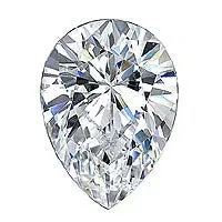 Earrings GemFind 102 Carat Pear Lab Grown Diamond