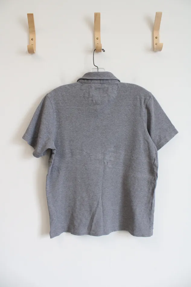 Earrings Goodfellow Goodfellow Co Standard Fit Gray Polo Shirt M