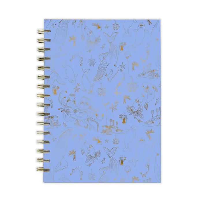 Earrings GOODJUJU Underwater Ball Toile Periwinkle Spiral Notebook