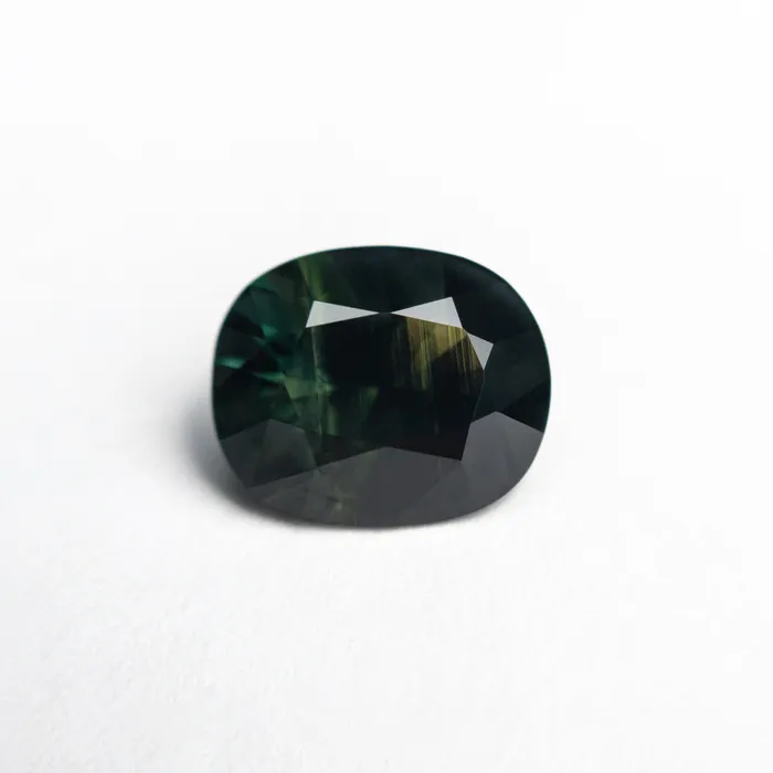 Earrings Green Brilliant Sapphire 221ct Cushion Misfit Gems