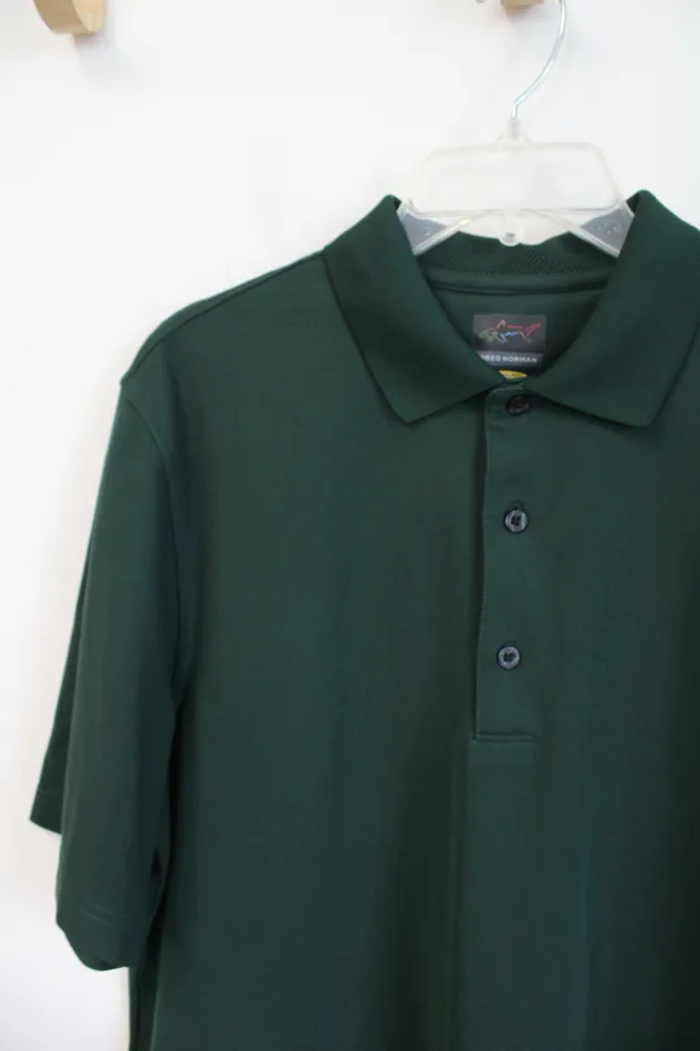 Earrings Greg Norman Greg Norman Dark Green Play Dry Polo Shirt M
