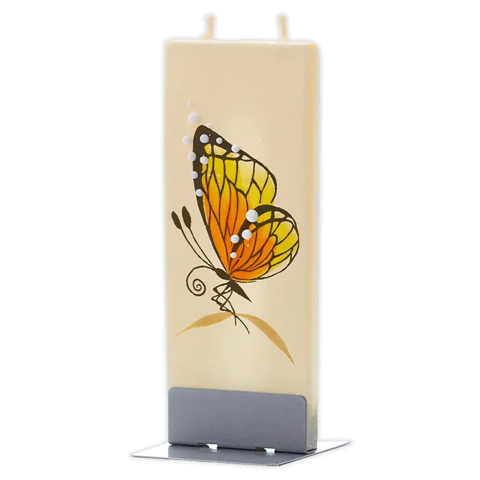 Earrings Handpainted Flat Butterfly Candle Unscented FLATYZ