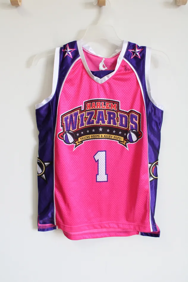 Earrings Harlem Wizards Autograph Pink Purple 1 Jersey Youth S Jubilee Thrift
