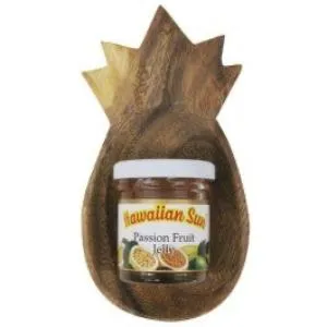 Earrings ISLANDERGRP Hawaiian Sun Passion Fruit Jelly in Wooden Pineapple Dish Earrings ISLANDERGRP Hawaiian Sun Passion Fruit Jelly in Wooden Pineapple Dish