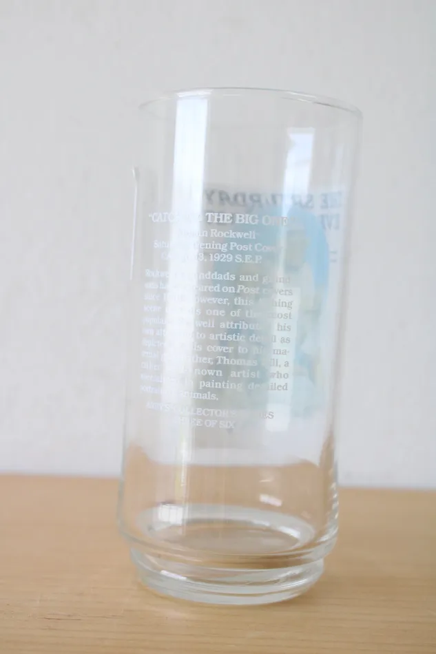 Earrings Jubilee Thrift Norman Rockwell The Saturday Eveing Post Drinking Glass