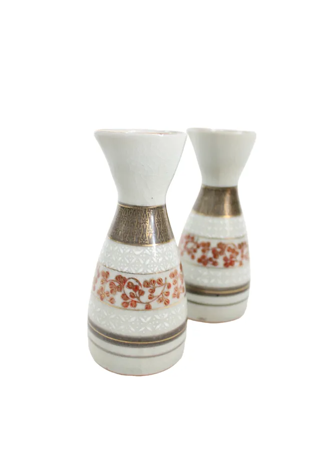 Earrings Jubilee Thrift Porcelain Sake Pitchers Set Of 2