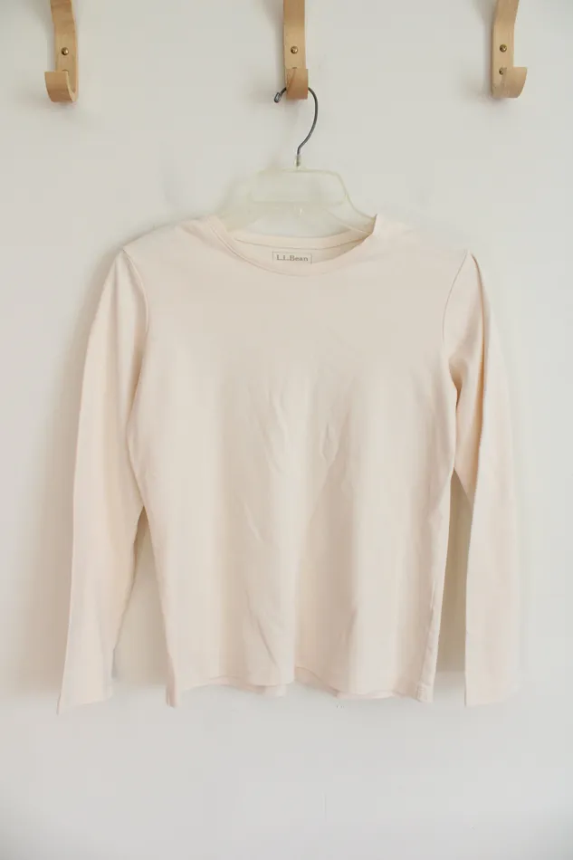 Earrings LL Bean LL Bean Cream Long Sleeved Top XS