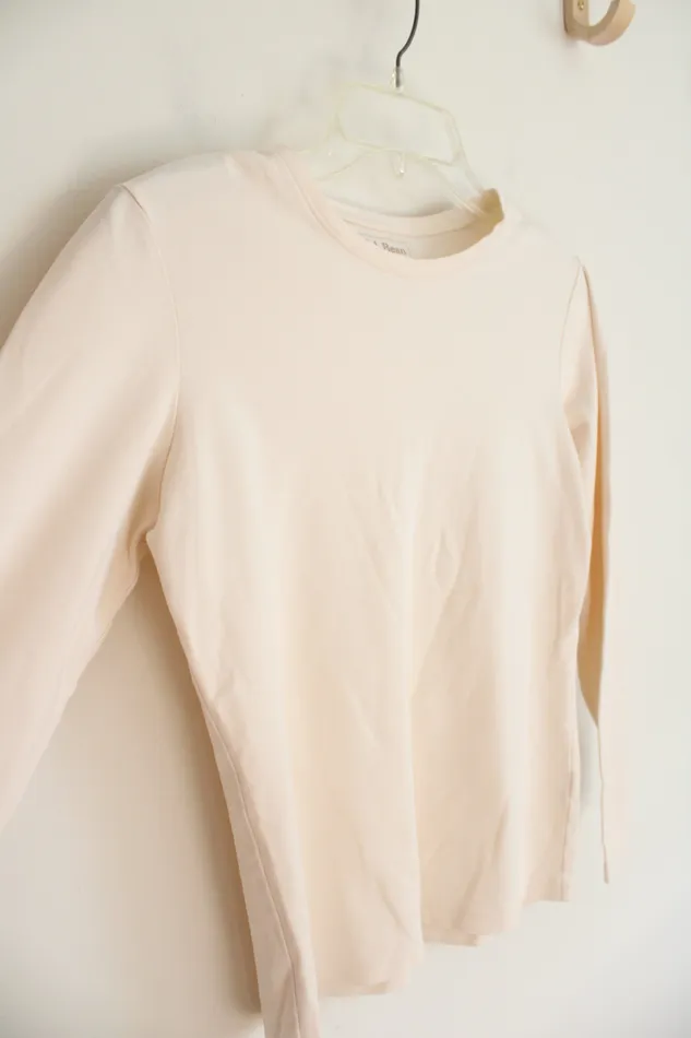 Earrings LL Bean LL Bean Cream Long Sleeved Top XS