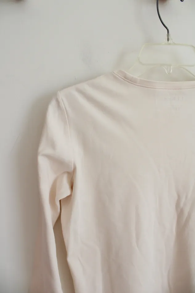 Earrings LL Bean LL Bean Cream Long Sleeved Top XS